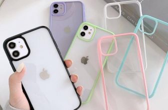 Ốp Điện Thoại Suntaiho PC Cứng Trong Suốt Cạnh Viền Màu Kẹo Chống Sốc Cho iPhone - 3
