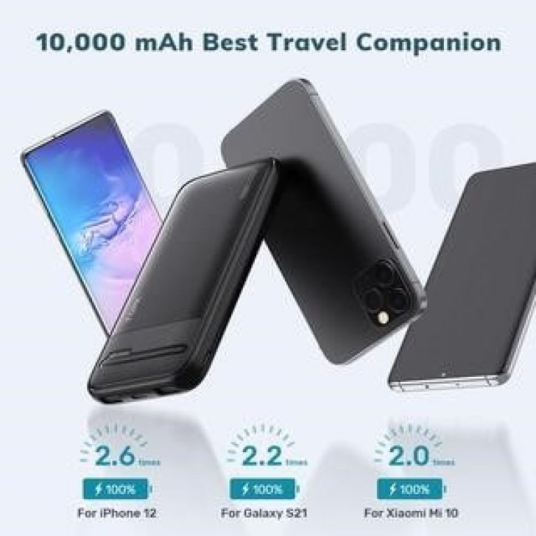 Sạc dự phòng TOPK I1016 10000mAh hiển thị đèn LED kết nối USB tiện dụng