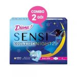 Sản phẩm băng vệ sinh Diana Sensi Cool Fresh Night 29cm