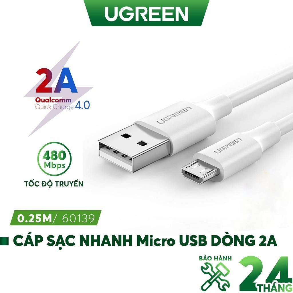 Cáp sạc và truyền dữ liệu Ugreen US289 cổng Micro USB 2