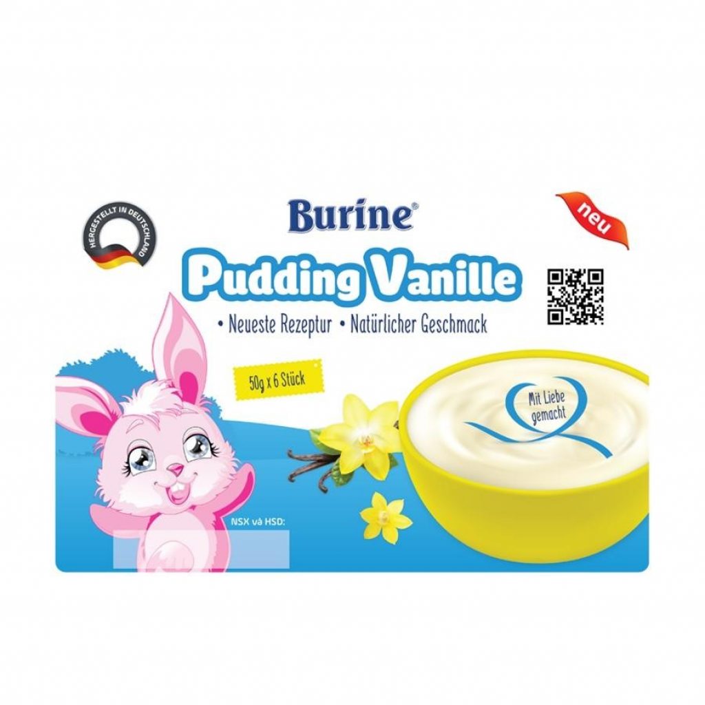 Cháo sữa Pudding ăn dặm Burine - HiPP dành cho bé từ 6 tháng tuổi