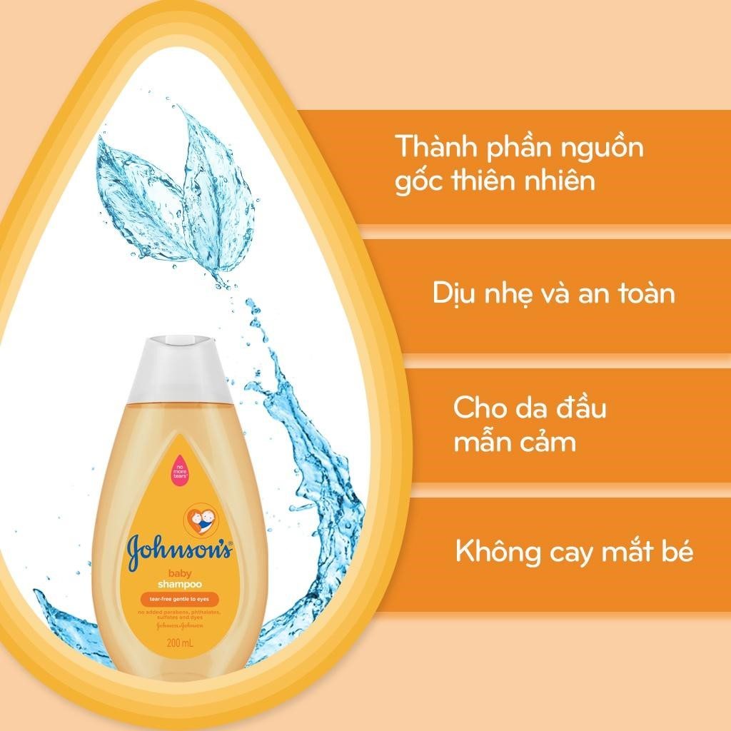 Dầu gội dịu nhẹ Johnson's baby - Dung Tích 200ml