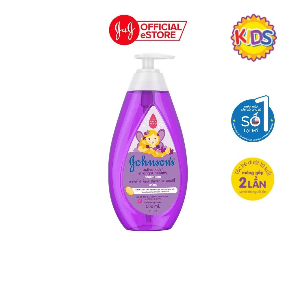 Dầu Gội Johnsons Baby Active Kids Strong Healthy Shampoo