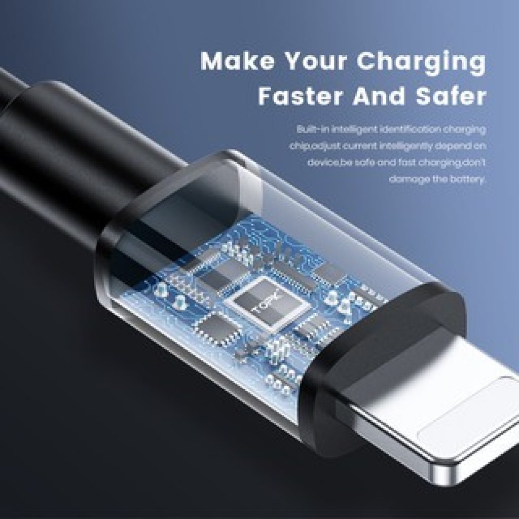Dây cáp sạc TOPK AN02 Micro USB Type C iPhone