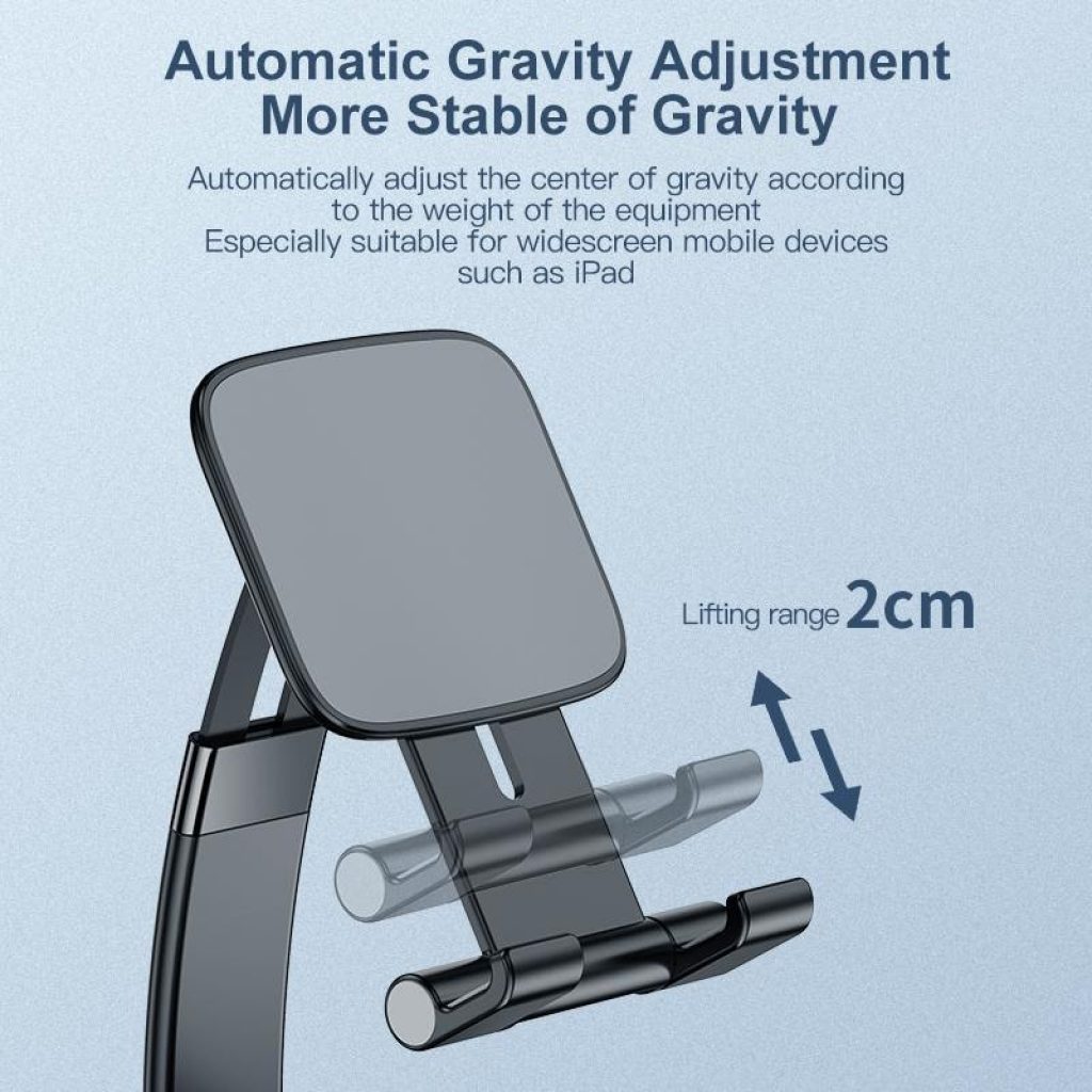 Giá Đỡ Máy Tính Bảng _ Điện Thoại Kuulaa Kl-O162 Điều Chỉnh Kích Thước Làm Từ ABS+PC Để Bàn Làm Việc