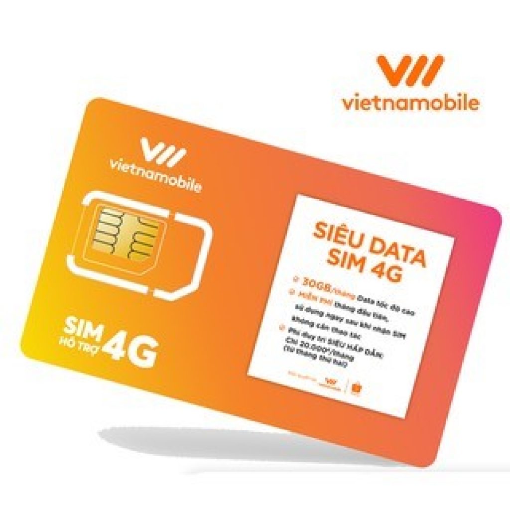Sim Data 6GB/Ngày - 180 GB/Tháng Độc Quyền VIETNAMOBILE