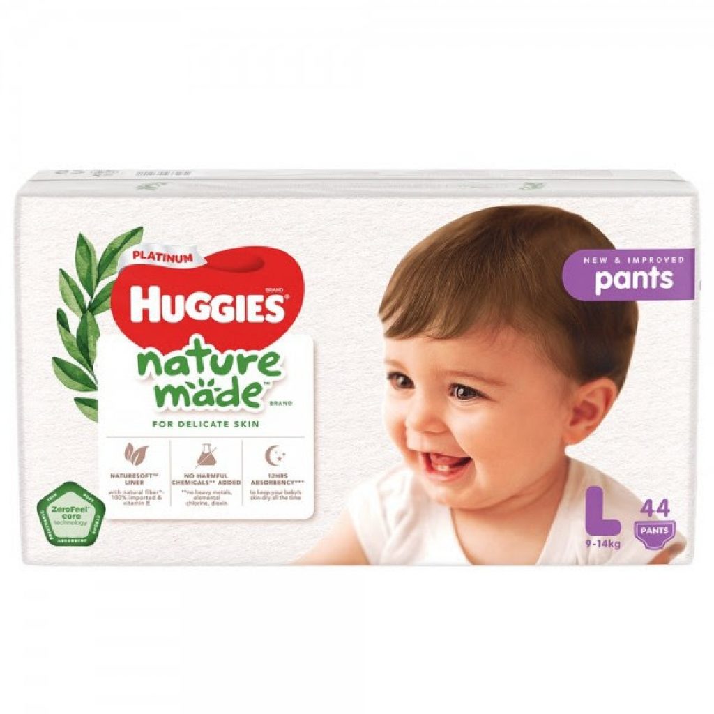 Tã Quần Huggies Platinum Nature Made M58/L44/XL38/XXL26