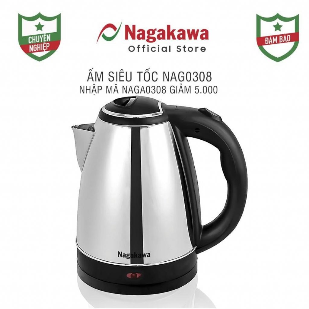 Ấm Siêu Tốc Nagakawa NAG0308 - 1.8 Lít