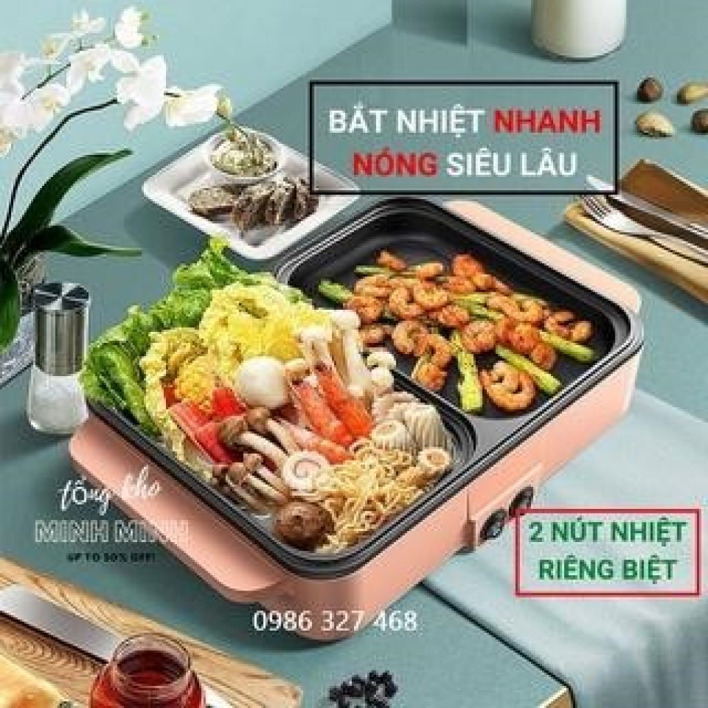 Nồi lẩu nướng hàn quốc đa năng cao cấp