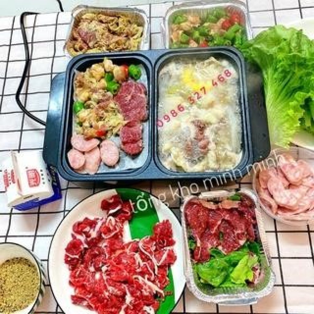 Nồi lẩu nướng hàn quốc đa năng cao cấp