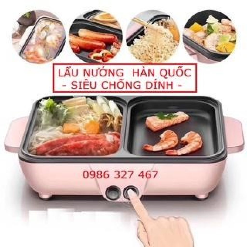 Nồi lẩu nướng hàn quốc đa năng cao cấp