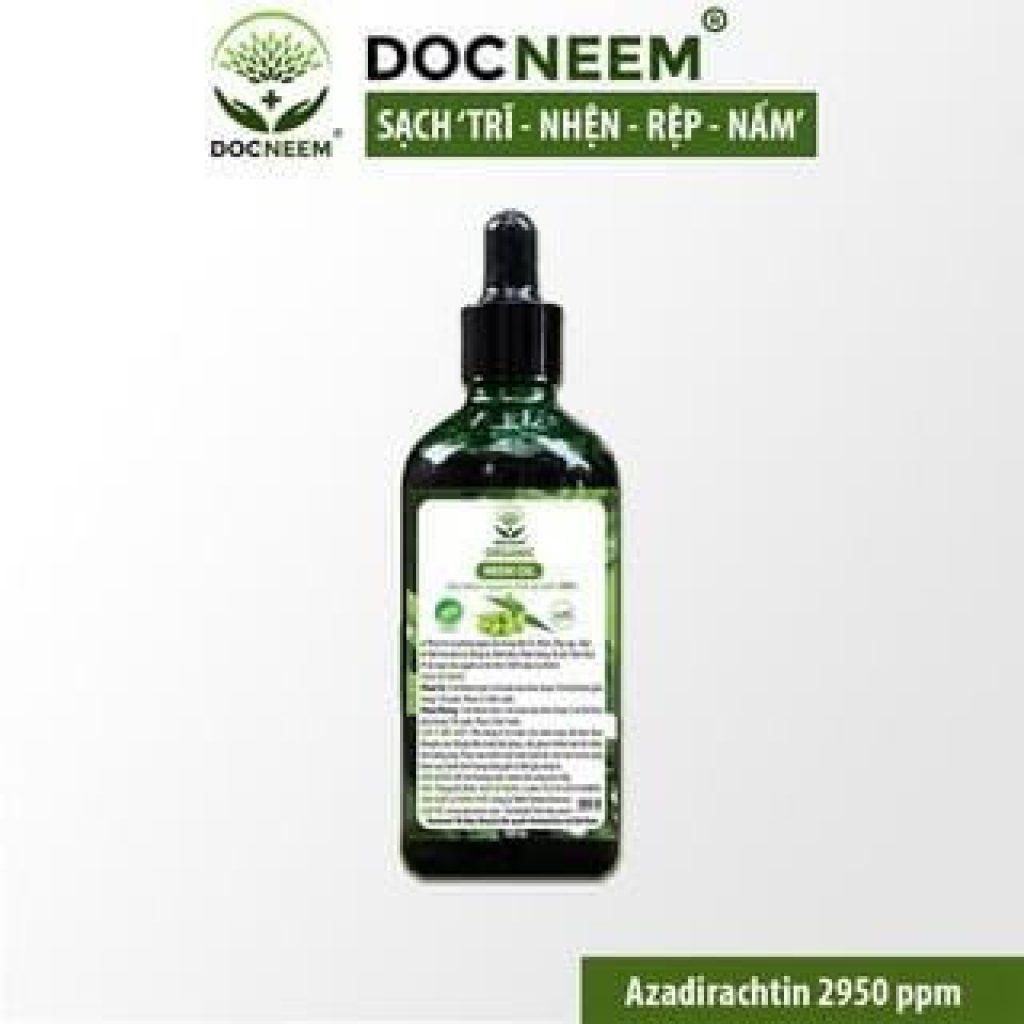 Dầu neem oil DOCNEEM hữu cơ phòng trị sâu bệnh hoa, cây cảnh