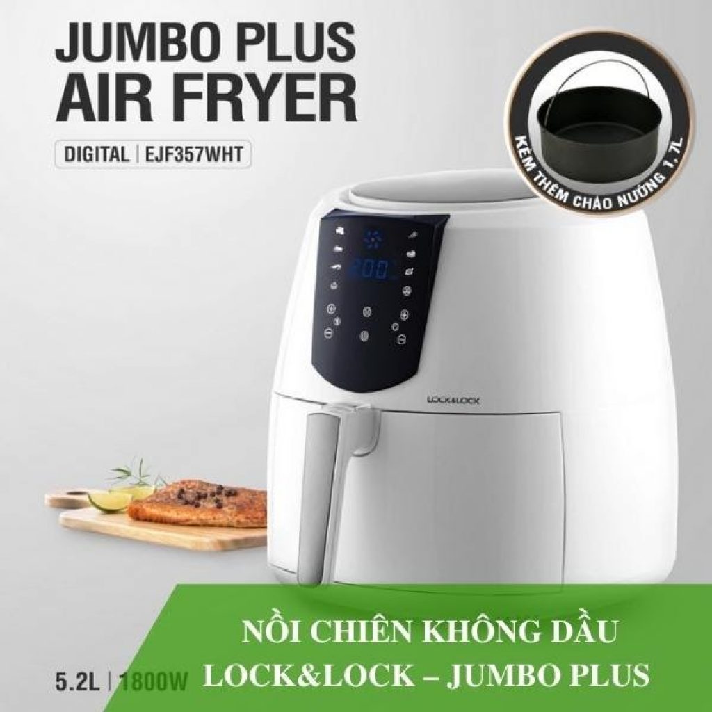 Nồi chiên không dầu Jumbo Plus Air Fryer 5.2L