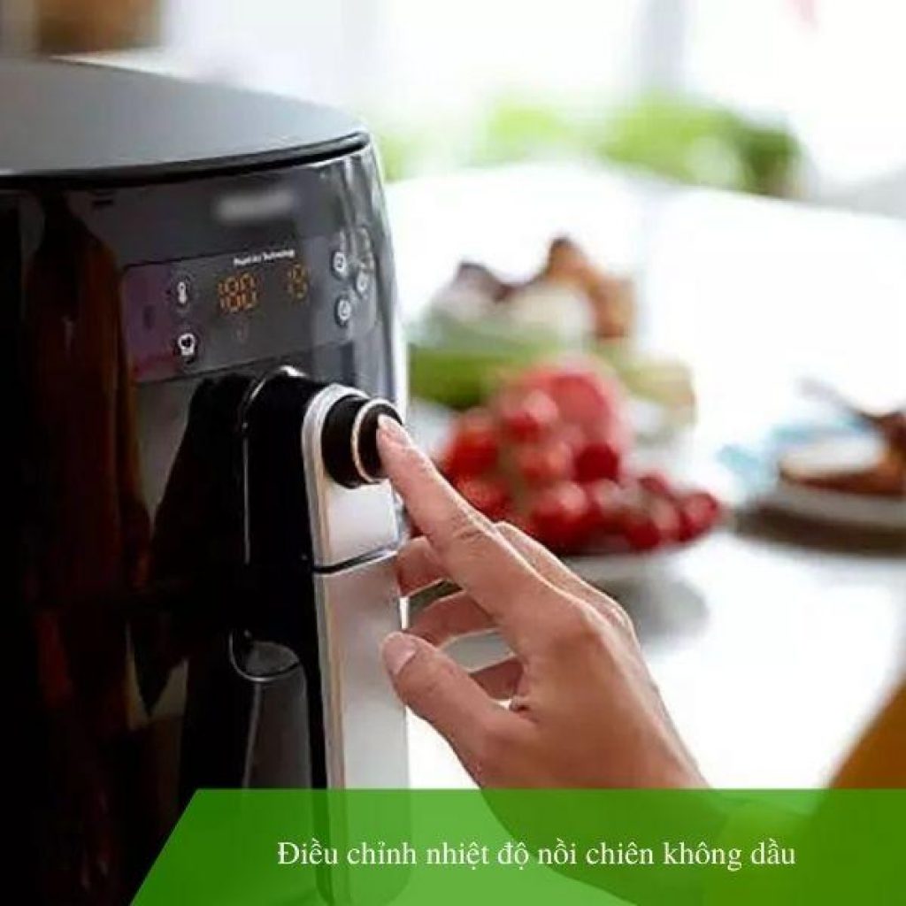 Điều chỉnh nhiệt độ nồi chiên không dầu