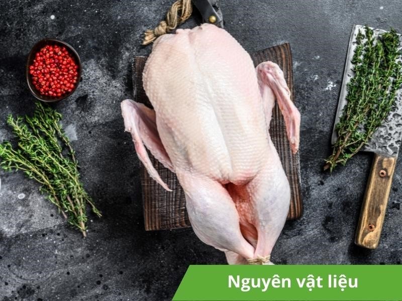 Chuẩn bị vịt và nguyên liệu cần có