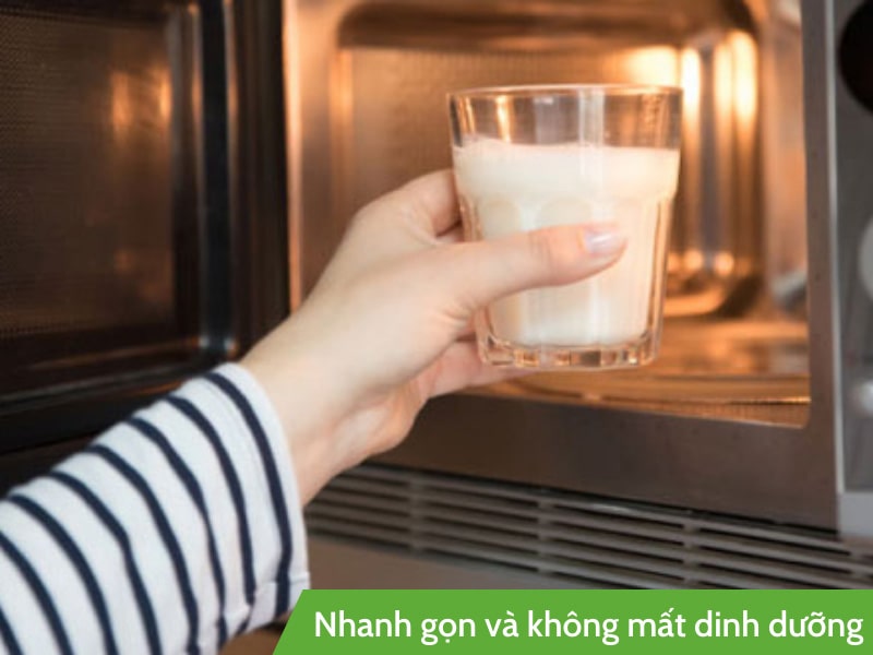 Hâm sữa bằng lò vi sóng có tốt