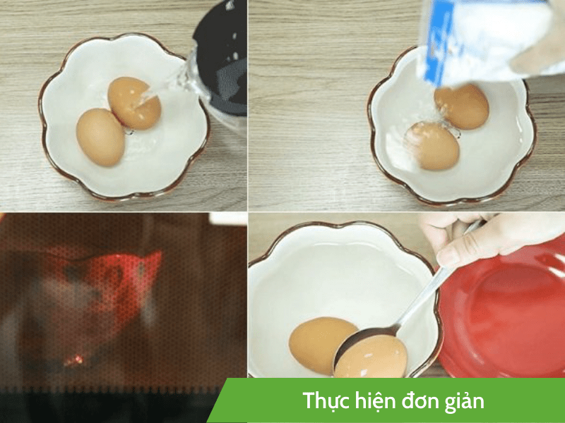 Mẹo luộc trứng bằng lò vi sóng