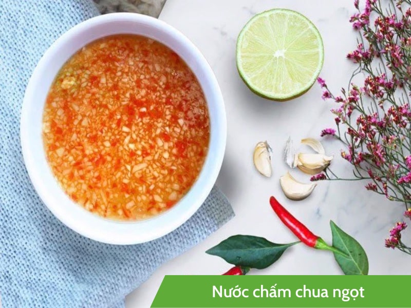 Bước 6: Pha nước chấm chua ngọt chuẩn vị