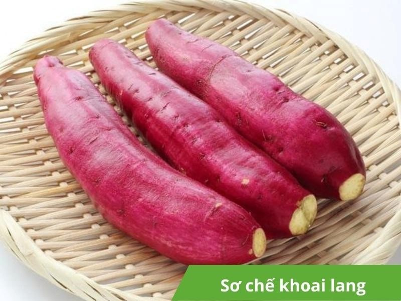 Sơ chế khoai lang để sấy