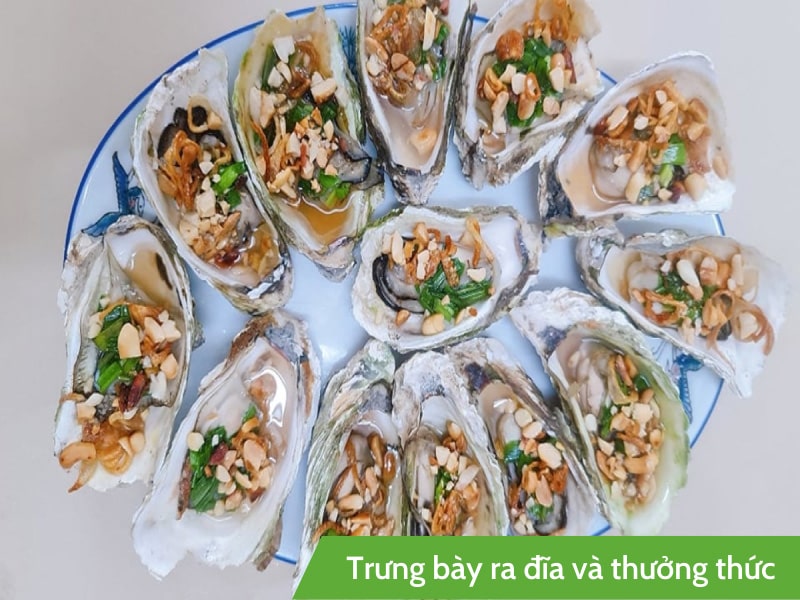 Trưng hàu nướng và thưởng thức chuẩn bị