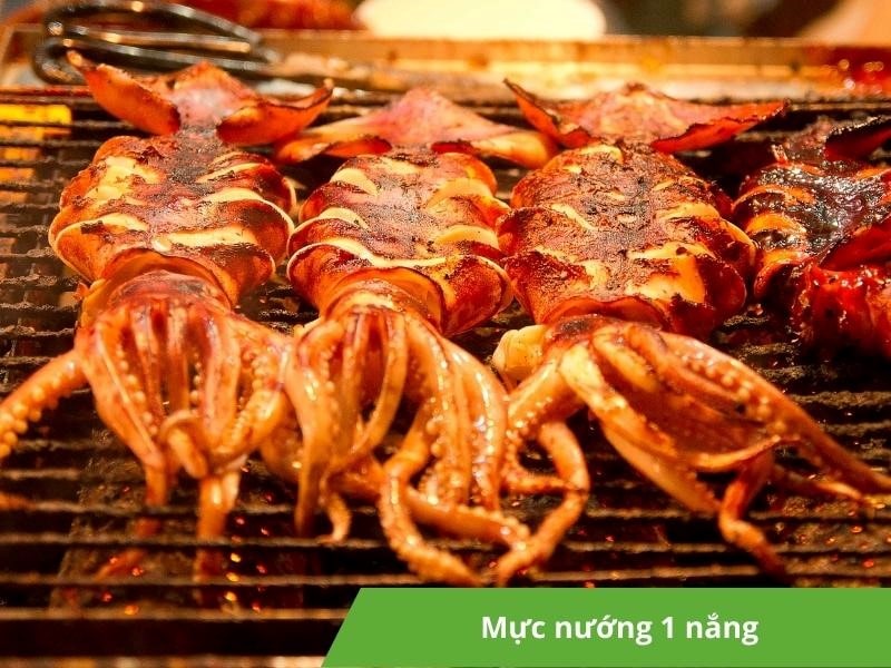 Mực nướng một nắng là món gì