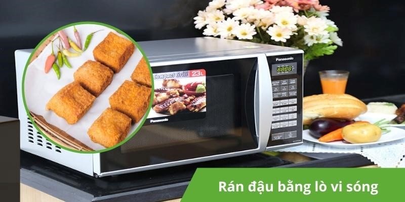 Rán đậu bằng lò vi sóng