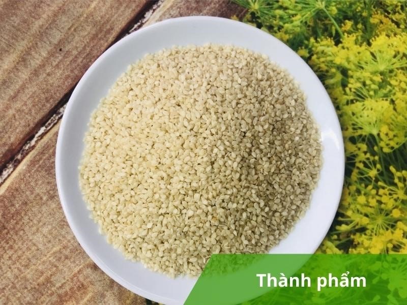 Vừng thành phẩm sau khi nướng