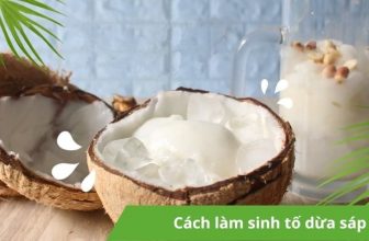 Cách làm sinh tố dừa sáp thơm ngon béo ngậy dễ làm - Chuối Xanh Reviews