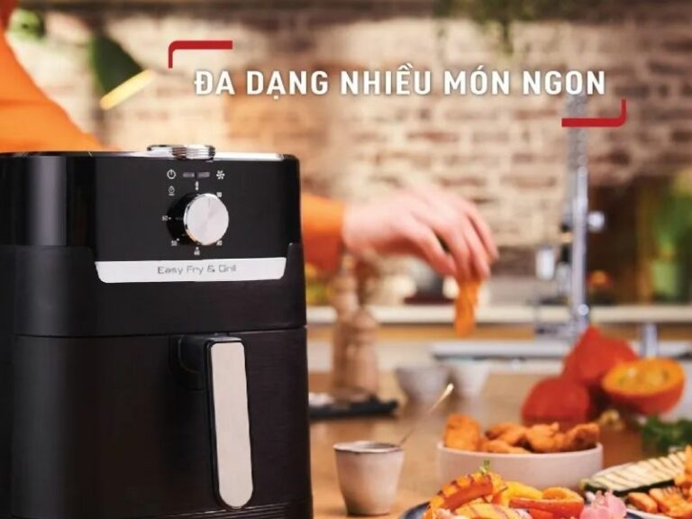 Nồi chiên, nướng không dầu cơ Tefal 2 trong 1 EY501815