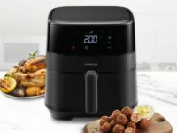 Nồi chiên không dầu Lock&Lock cao cấp EJF284BLK – Dung tích 5.5L - Chuối Xanh Reviews