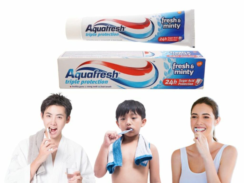 Kem đánh răng Aquafresh được khách hàng tin dùng