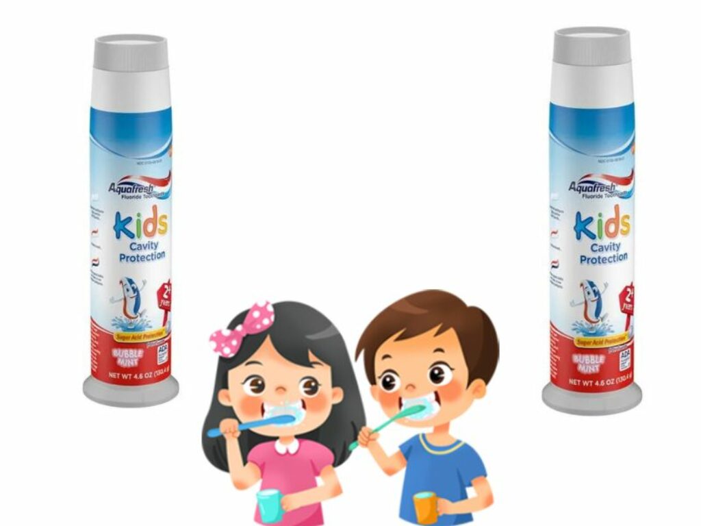 Kem đánh răng lành tính cho trẻ em Aquafresh Kids Cavity Protection