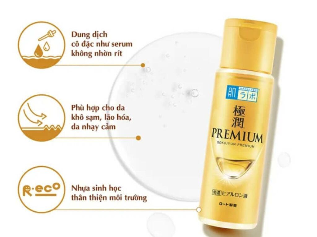 Toner Hada Labo Gokujyun premium Hyaluronic Acid Lotion - Lựa chọn hoàn hảo cho da khô