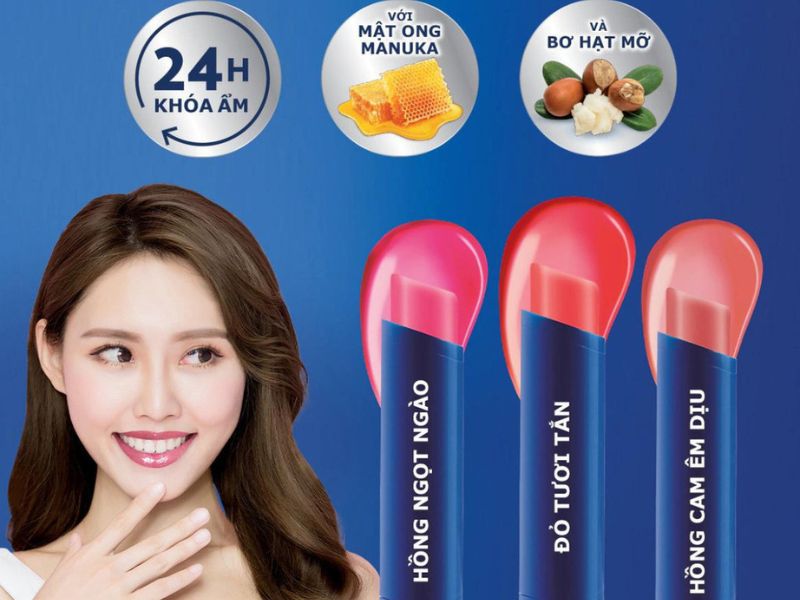 Các màu của son dưỡng Vaseline Colour Care