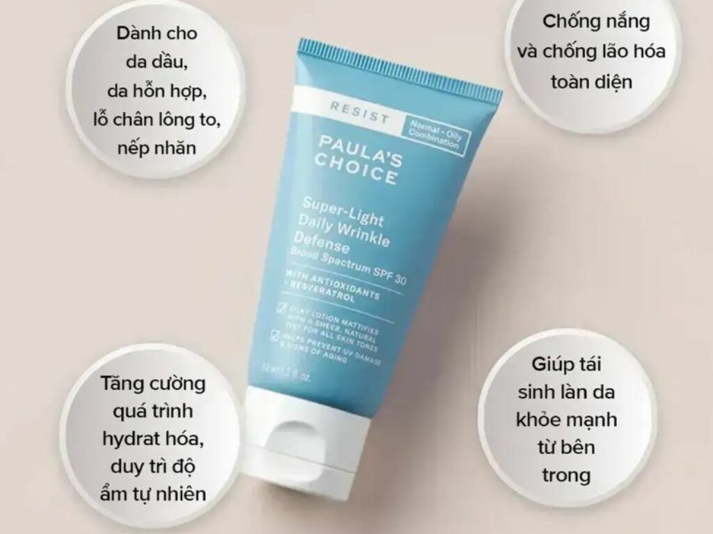 Kem chống nắng Paula’s Choice RESIST Super-Light Daily Wrinkle Defense