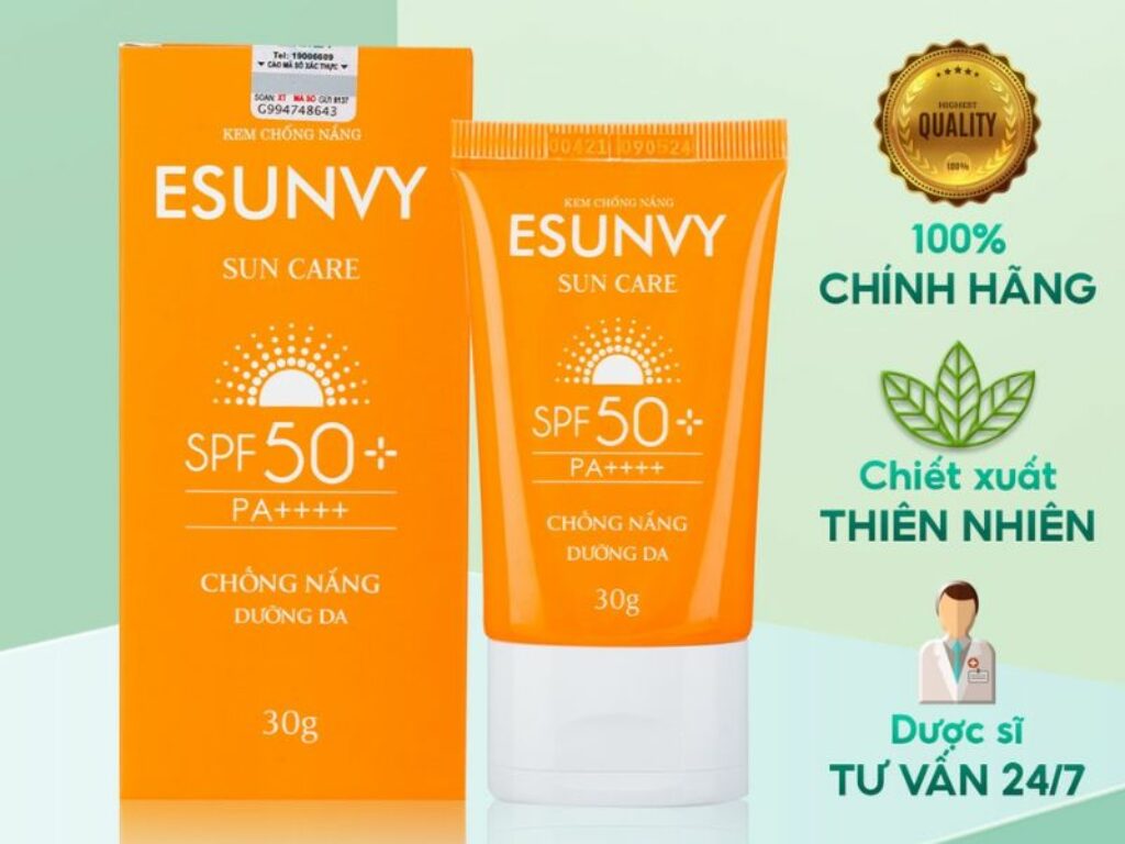 Kem chống nắng của Esunvy Plus Whitening Cream