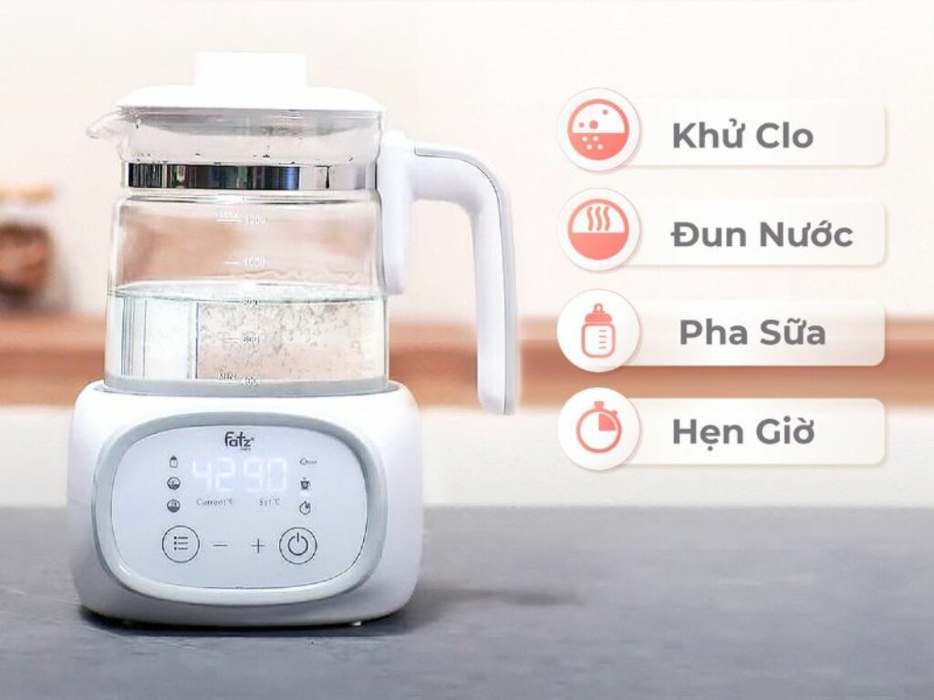 Máy đun nước pha sữa cho bé Fatz Quick 9 sở hữu nhiều tính năng tiện lợi