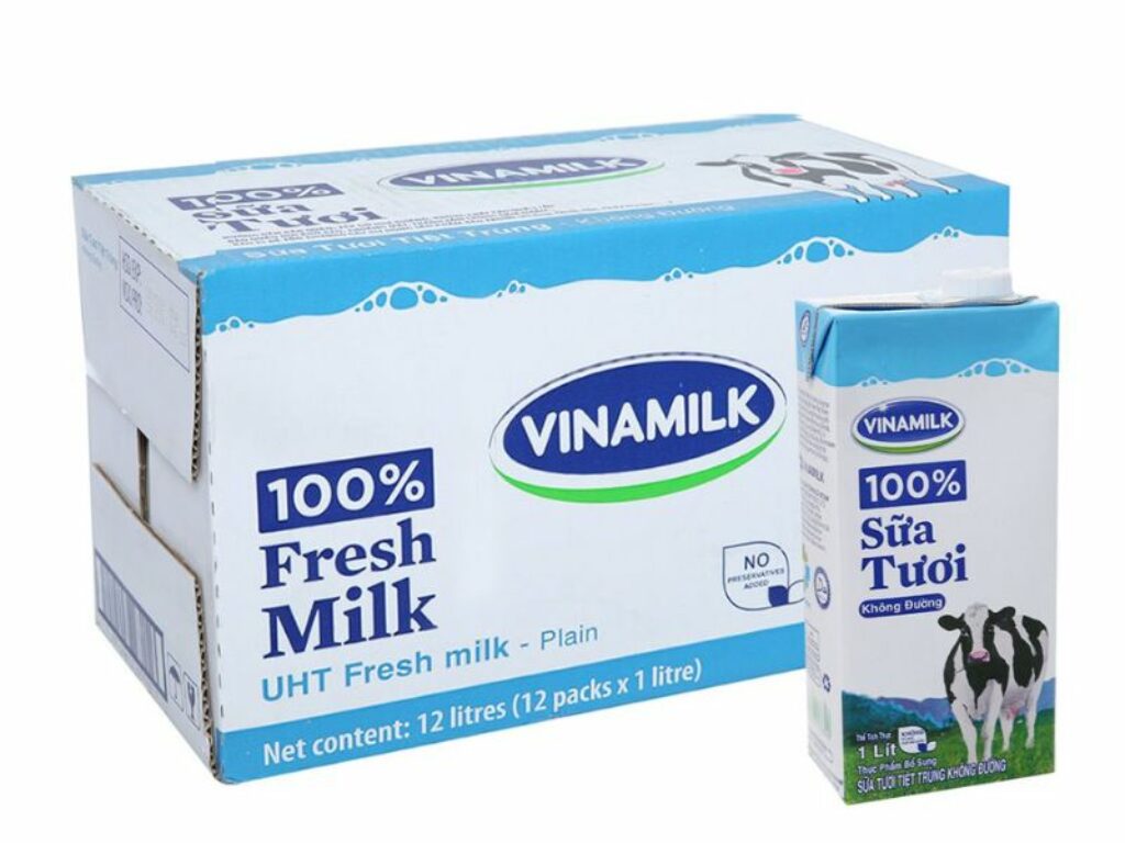 Sữa tươi Vinamilk không chứa đường tốt cho sức khỏe