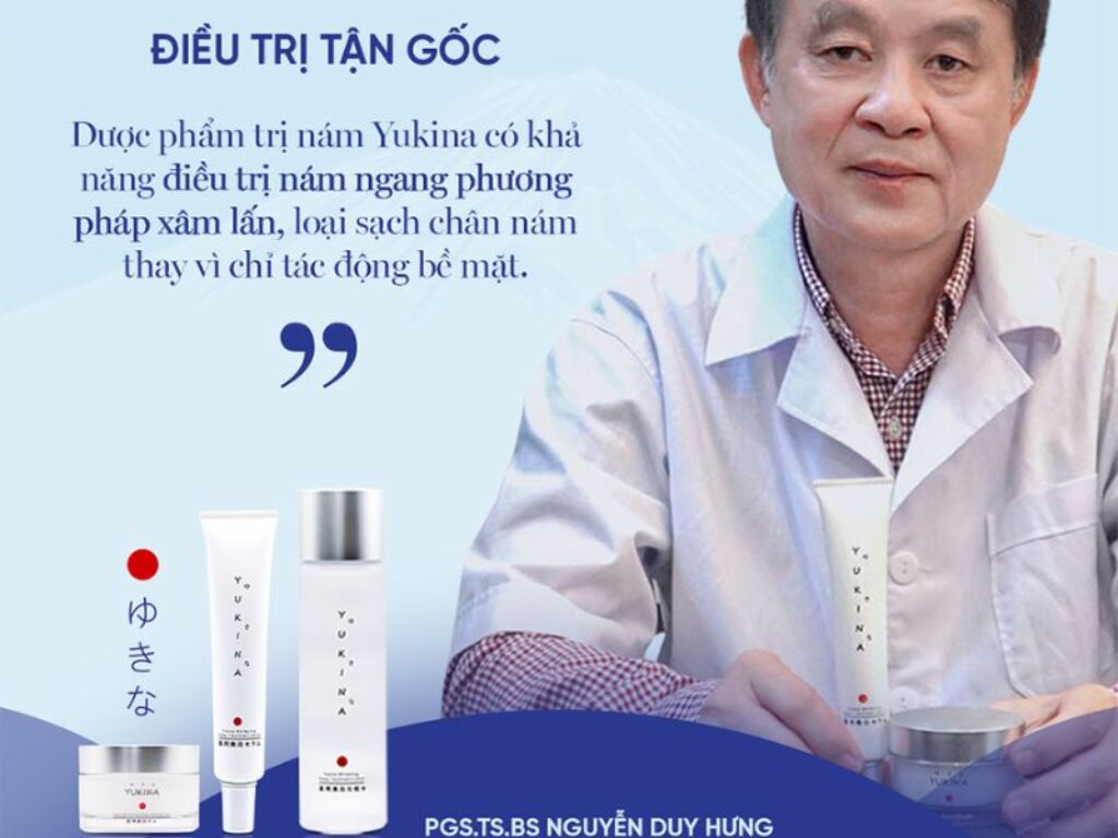 Bộ dược phẩm trị nám Yukina Nhật Bản an toàn không kích ứng