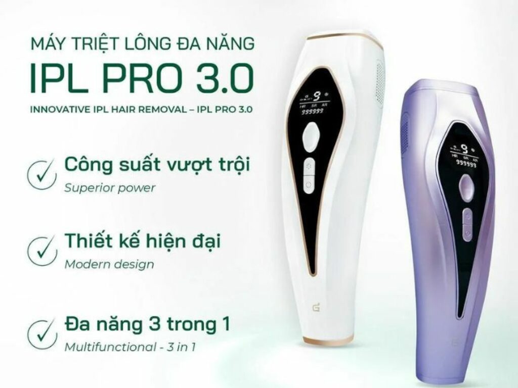 Máy triệt lông đa năng IPL PRO Dr Glatt đem lại hiệu quả cao