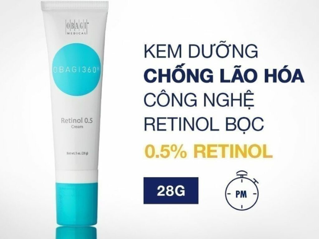 Retinol trị mụn cũng như chống lão hóa Obagi Retinol