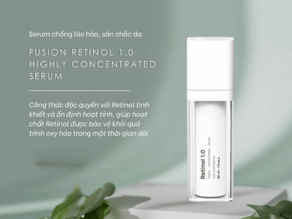 Serum Fusion Retinol 1.0 giải quyết tình trạng lão hoá da một cách hiệu quả1