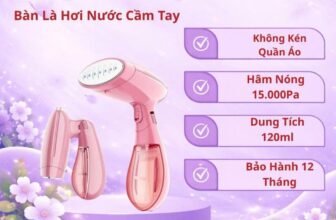 Bàn ủi hơi cầm tay gấp gọn bình 120 ml