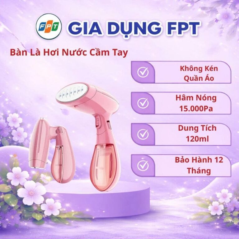 Không kê bàn vẫn ủi? Bàn ủi hơi cầm tay gấp gọn