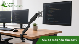 Arm màn HyperWork T6 V2 kẹp bàn, hook giá đỡ màn nào cho dev