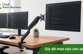 Arm màn HyperWork T6 V2 kẹp bàn, hook giá đỡ màn nào cho dev