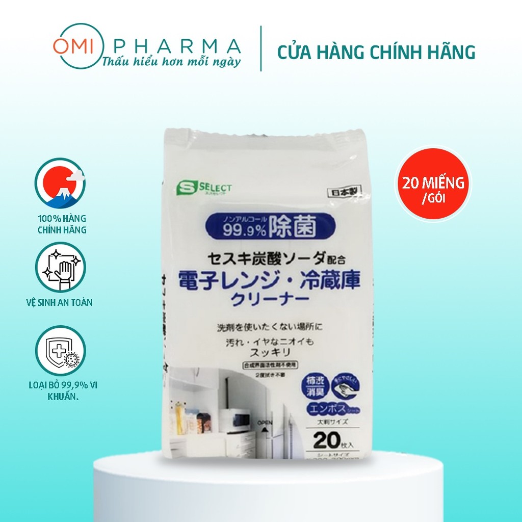 Khăn ướt S Select lau lò vi sóng và tủ lạnh