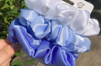 Set 3 scrunchie Orin vải mềm buộc tóc nhẹ