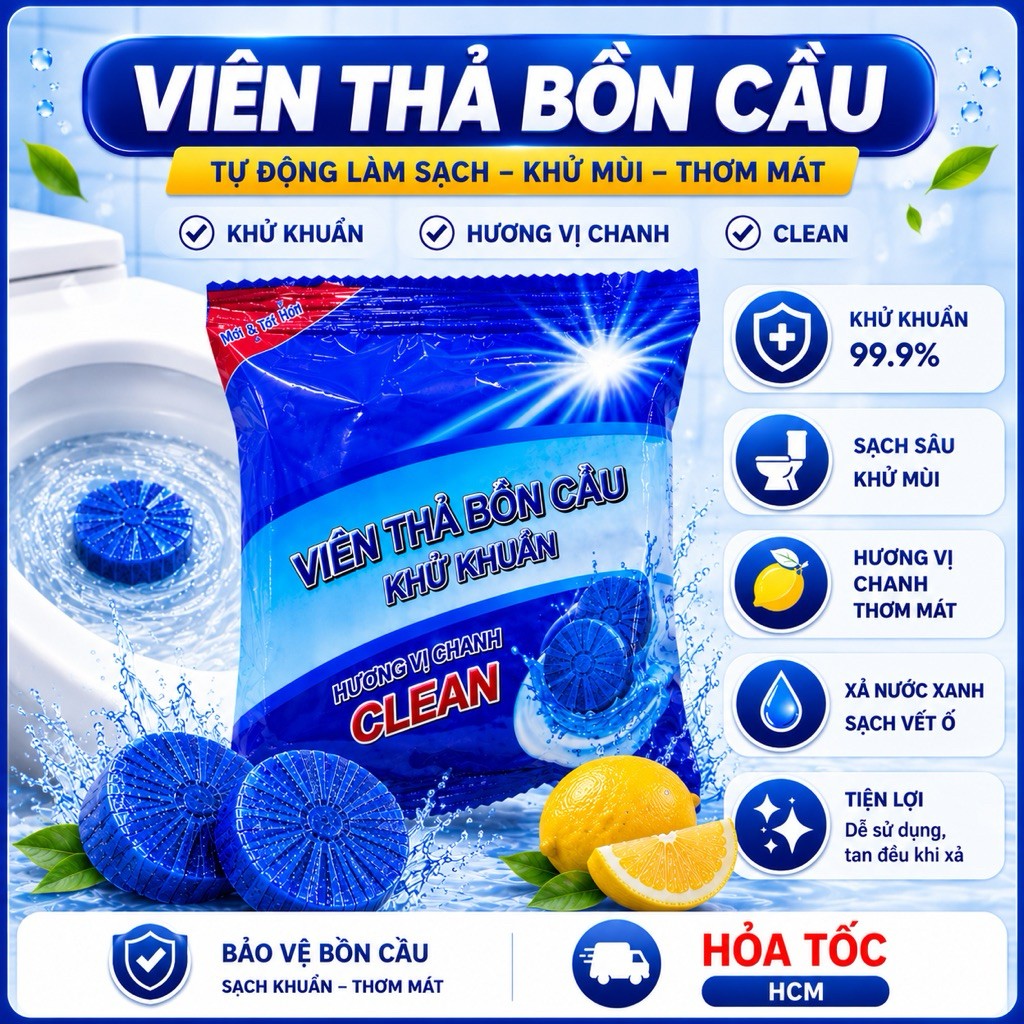 Túi mười viên thả bồn cầu khử mùi