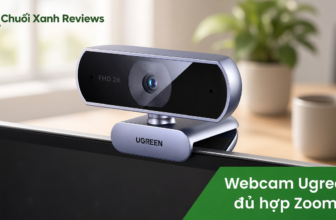 Webcam Ugreen kẹp màn, hook đủ họp Zoom không